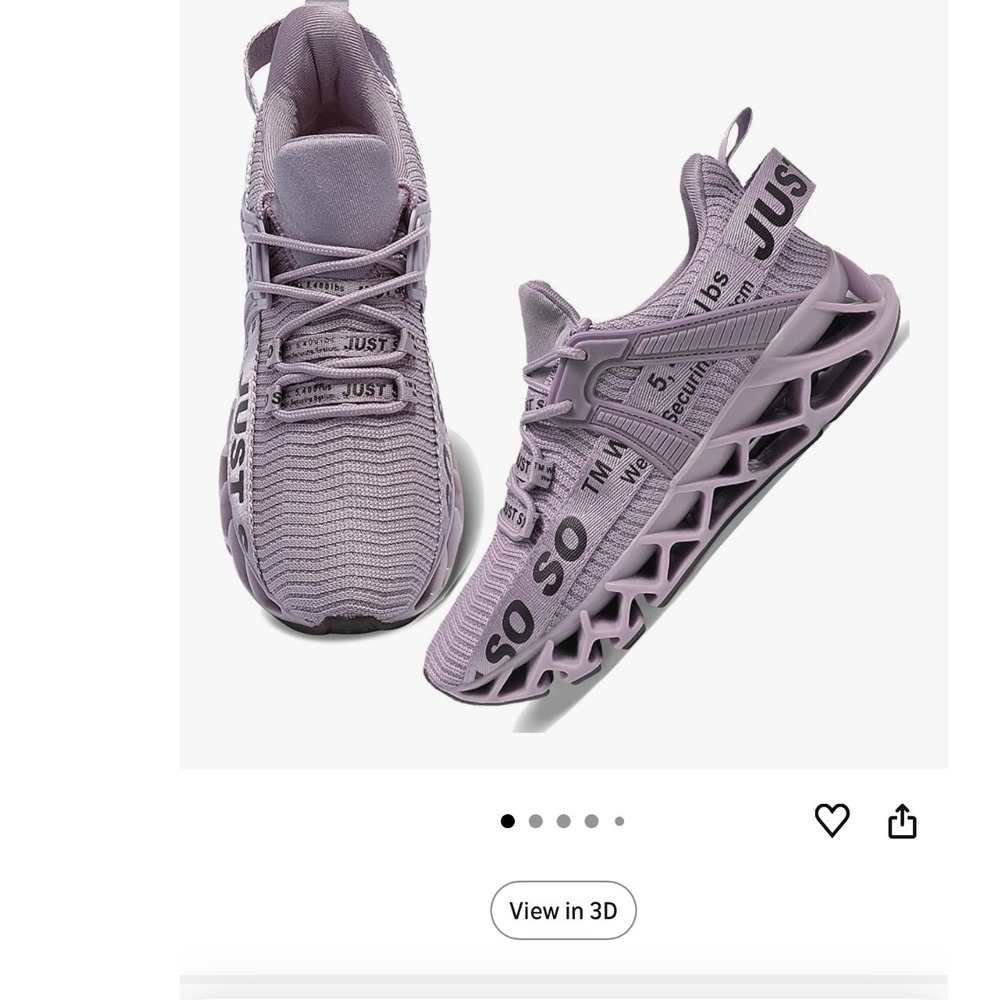 UMYOGO Women Light Purple Mesh Sneakers Athletic‎ Shoes Size 41 EUR